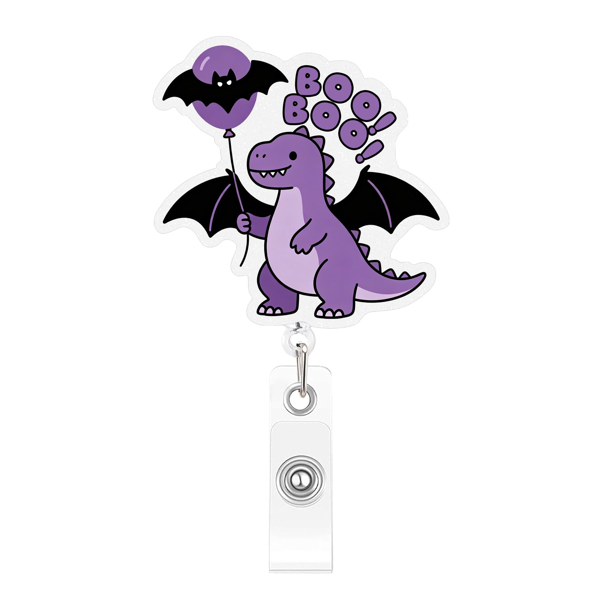 Wholesale Plastic Retractable Badge Reel With Cute Cartoon Dinosaur  Design For Office ID Card Holder