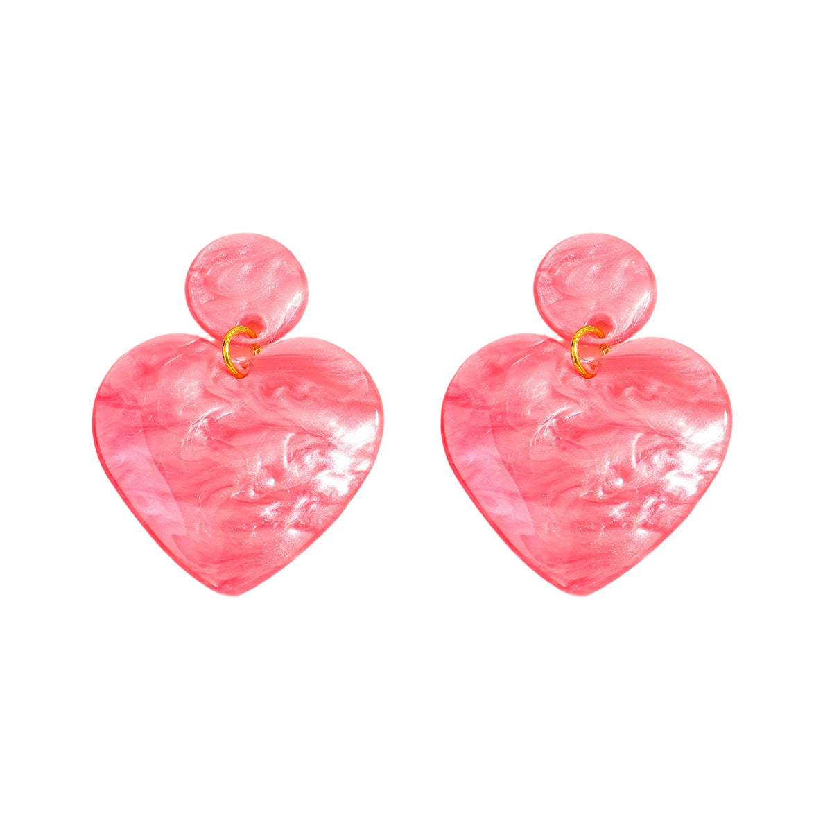 Wholesale Resin Valentine' s Day Tassel Earrings