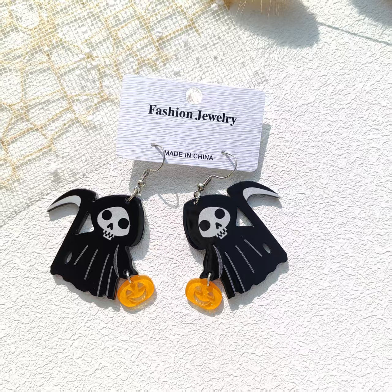 Wholesale Acrylic Halloween Ghost Cute Cartoon Earrings Set