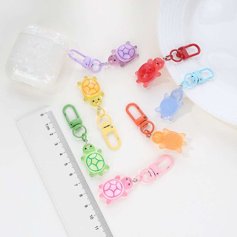 Wholesale Turtle Keychain Luminous Color Keychains