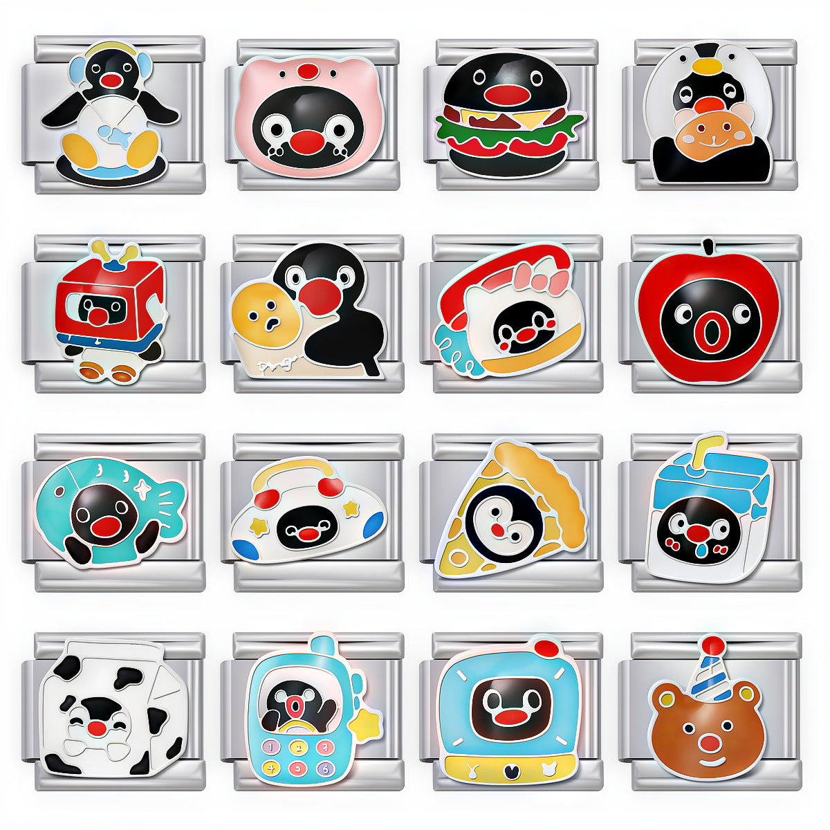 Wholesale Cartoon Themed DIY Modular Bracelet Stainless Steel Electroplated Fashion Accessory