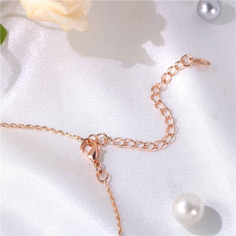 Wholesale zircon necklace ladies  pendant jewelry