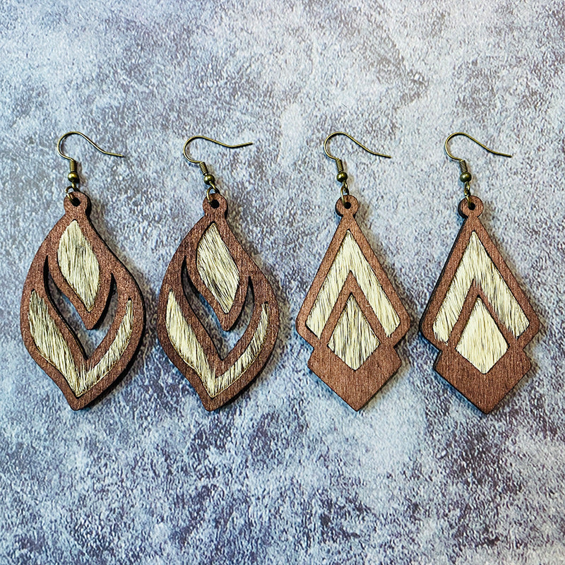 Pendientes de cuero genuino bohemios bohemios de Bohemio bohemio de Western Bohemio al por mayor