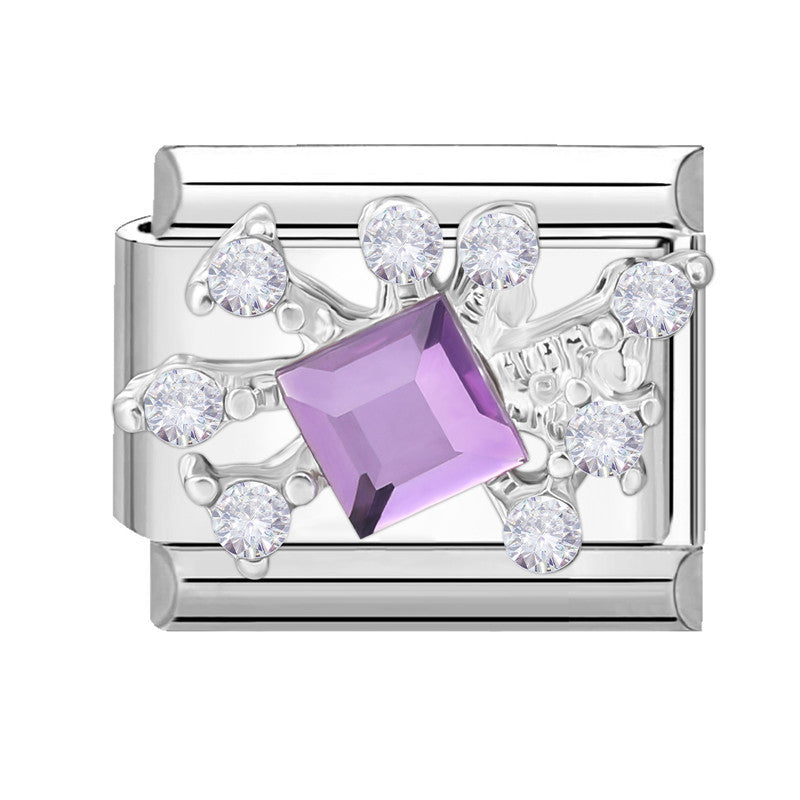 Wholesale Italian Charm Bracelet 9mm DIY Splicing Butterfly Series Stainless Steel Composable Bracelet