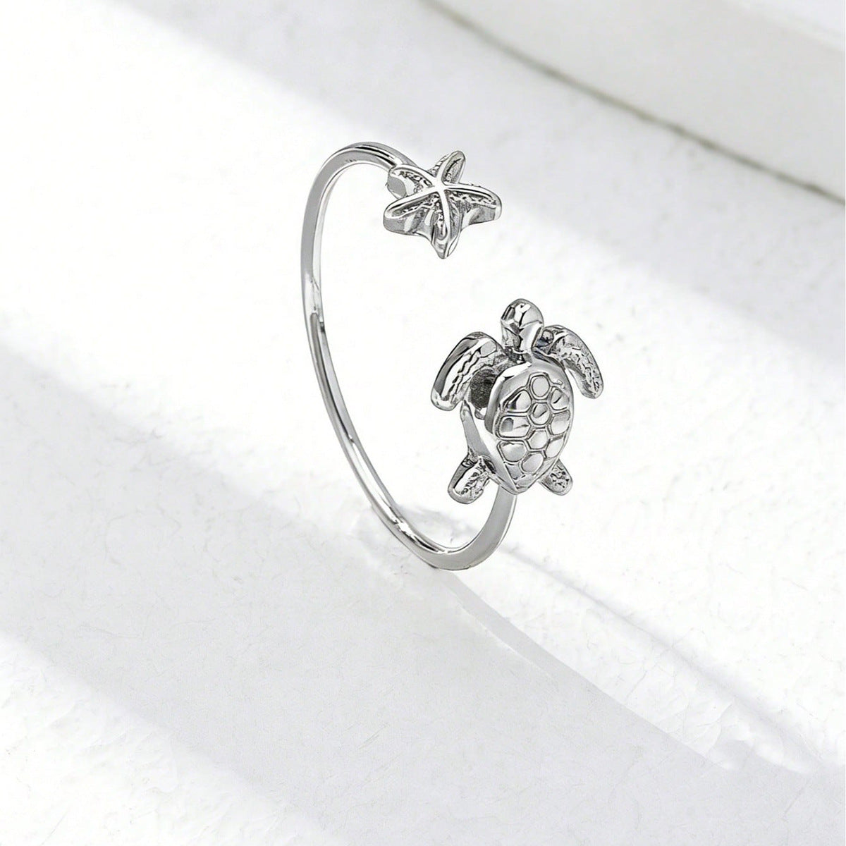 Wholesale Fashion Women S Alloy Sea Turtle Starfish Ring Korean Style Jewelry Accessory For Gift And Resale