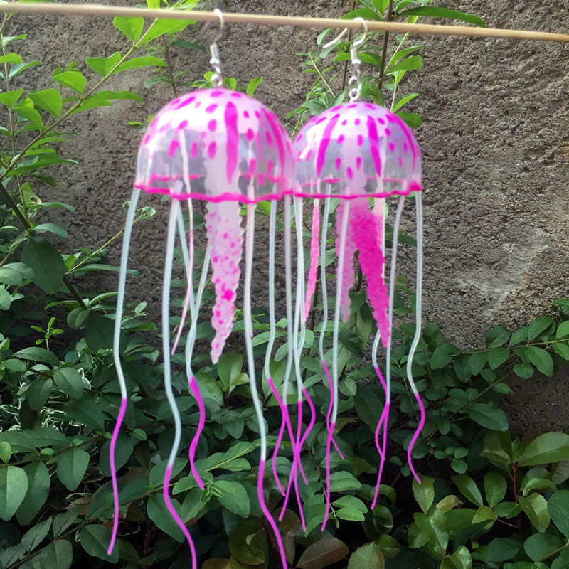 Wholesale  fluorescent jellyfish earrings