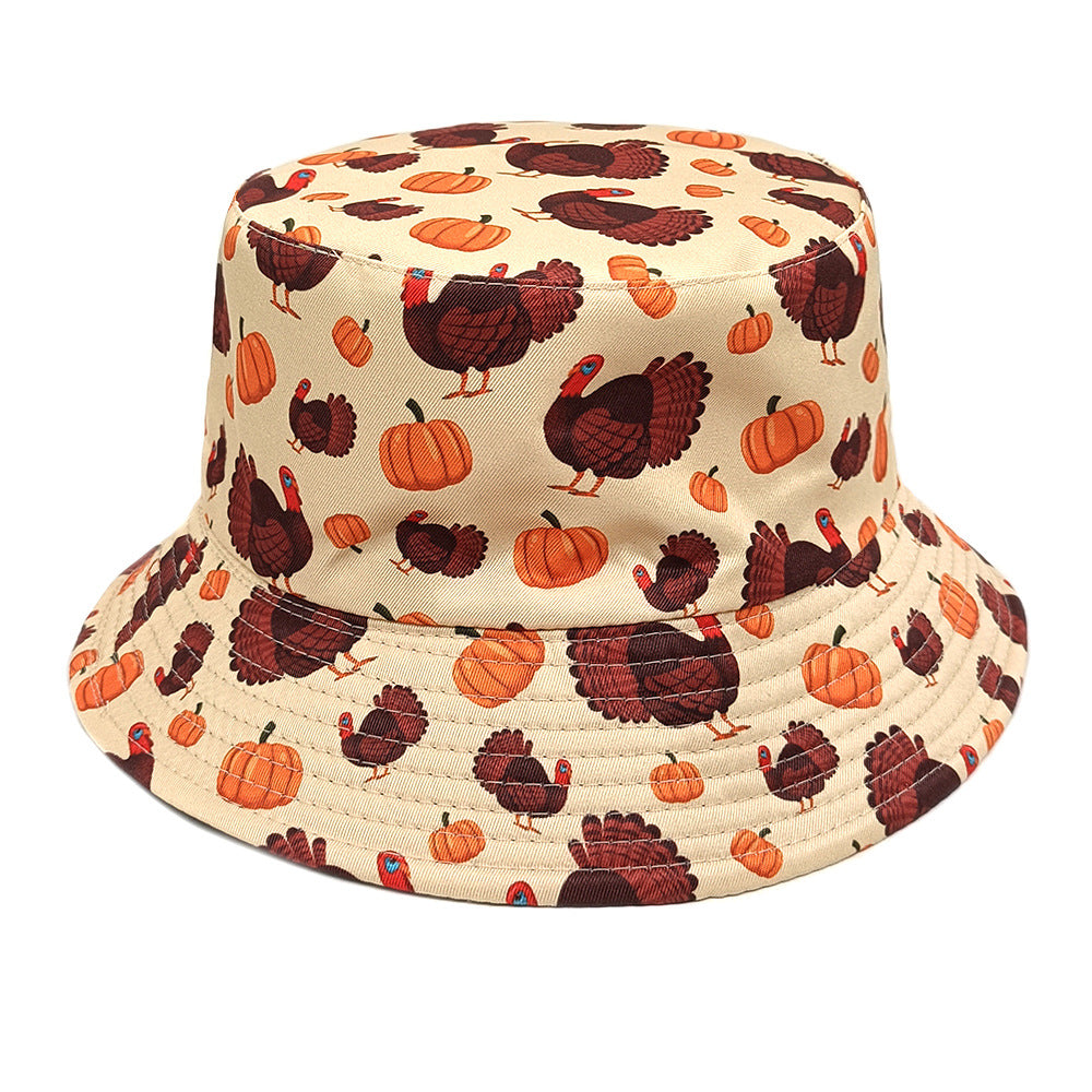 Wholesale  Pumpkin Print Bucket Hat