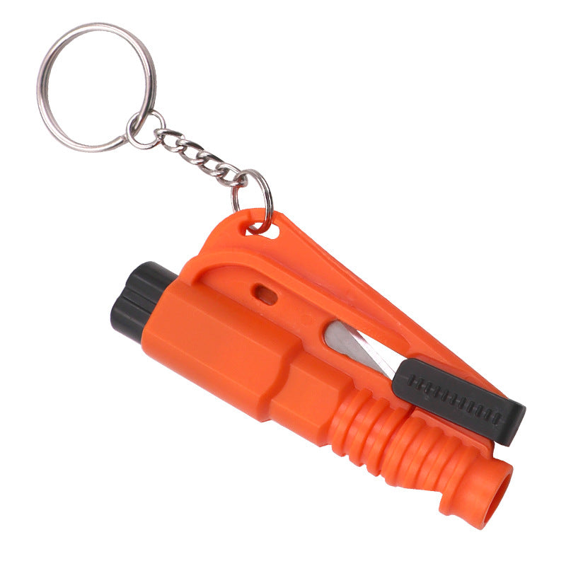 Wholesale Car Window Breaker Keychains Portable 3 in 1 Glass Breaker/Seat Belt Cutter/Whistle Multifunctional Car Accessories for All Vehicles