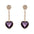 Wholesale  Love Earrings Alloy Diamond Heart-shaped Earrings