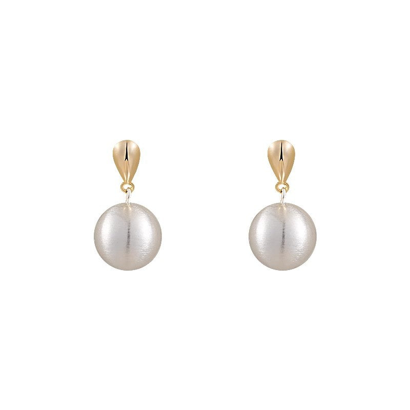 Wholesale metal ball  light luxury earrings