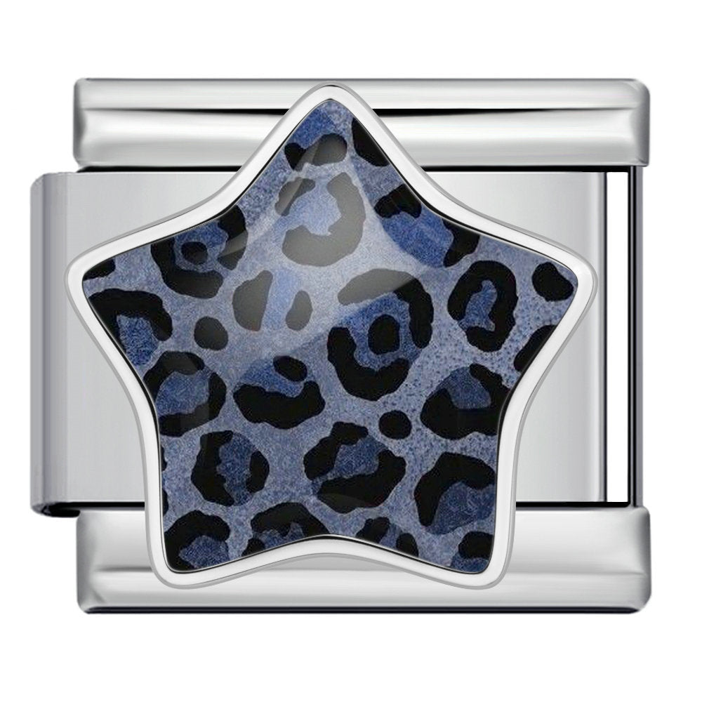 Wholesale Leopard Print Star Stainless Steel Modular Bracelet Fashion Accessory for Resale