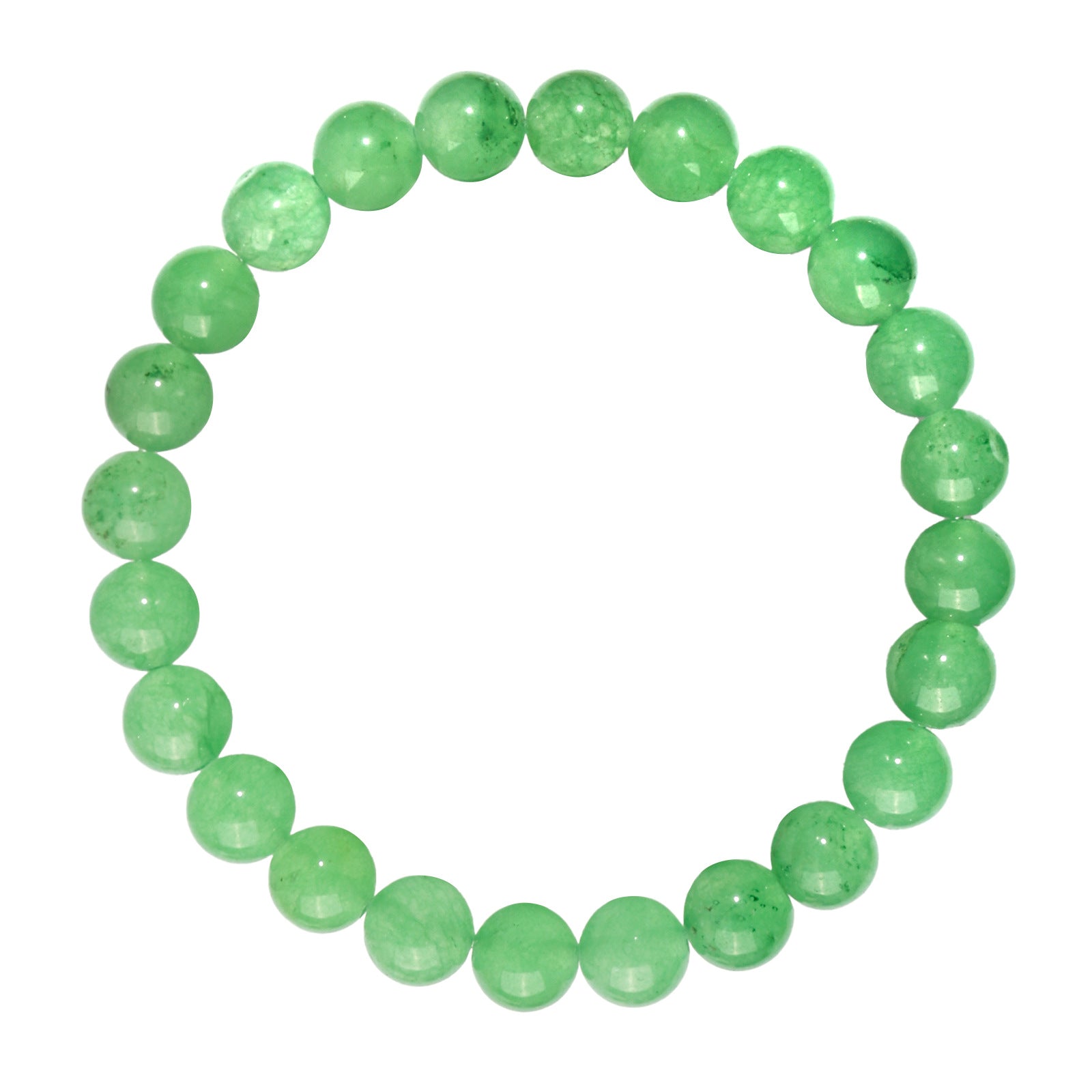 Wholesale Natural stone bracelet elastic rope beaded 8mm chalcedony agate hand-woven bracelet