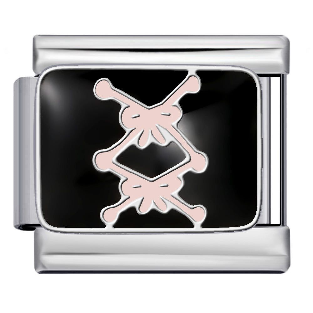 Wholesale 9mm Italian Charm Starter Bracelets DIY square Single Section Creative Stainless Steel Composable Bracelet