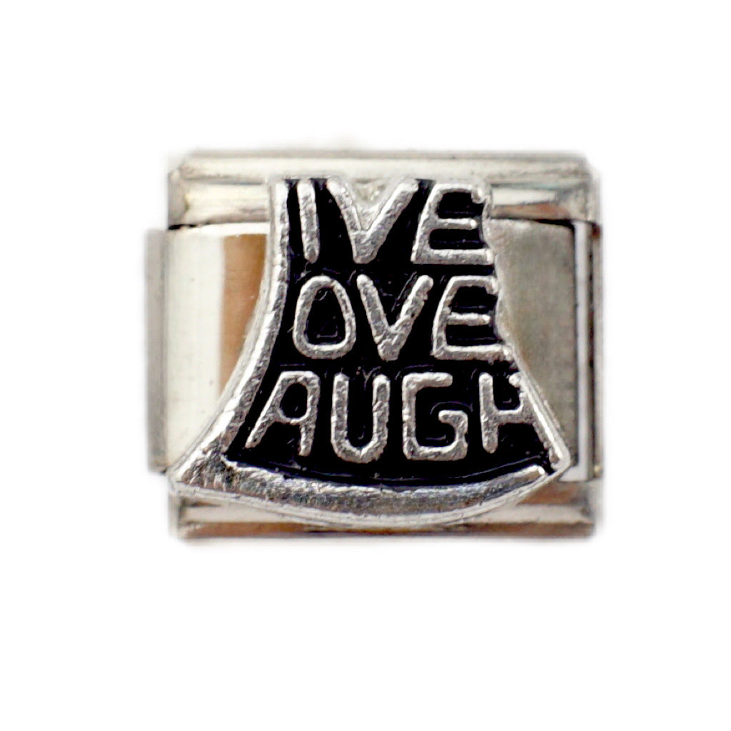 Wholesale 5pcs Italian Charm Bracelet 9mm DIY Splicing Creative Pattern Stainless Steel Composable Bracelet