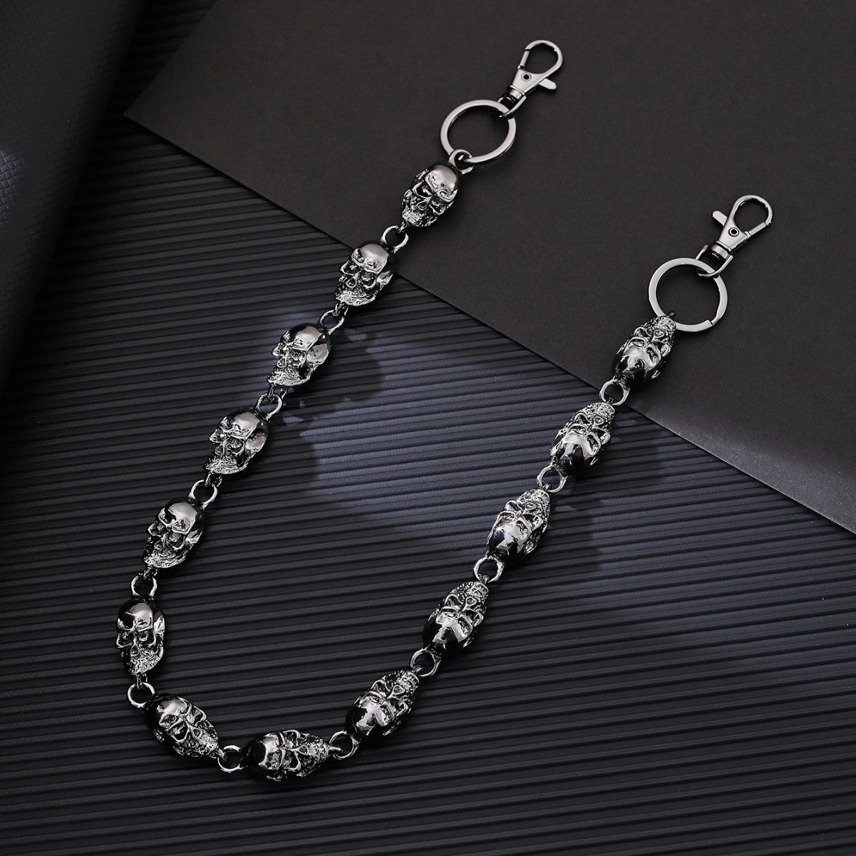 Wholesale Metal Skull Denim Pants Chain Necklaces