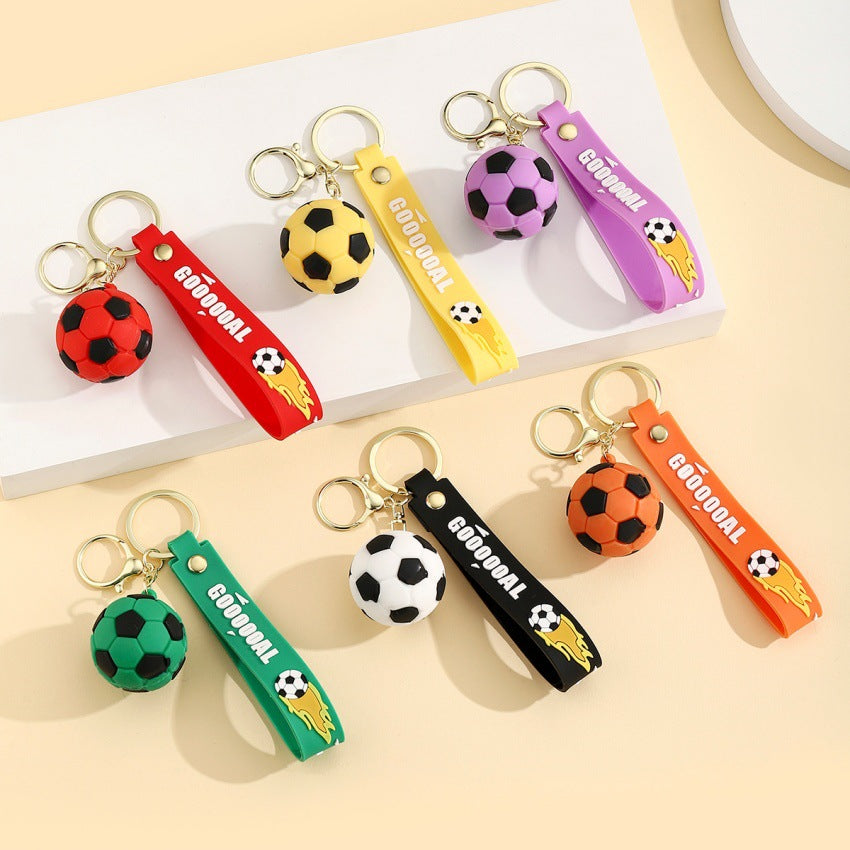 Wholesale Cartoon PVC  Football Keychain