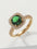 Wholesale inlaid zircon square adjustable quality ring for women