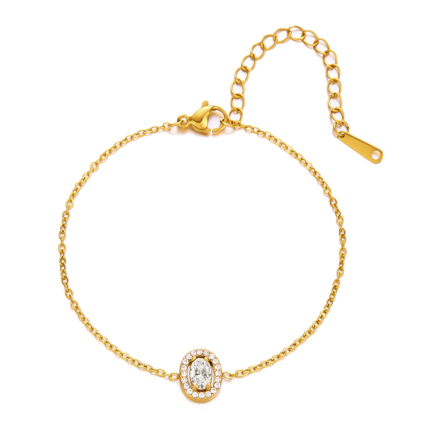 Wholesale Titanium Steel Flower Geometric Necklace