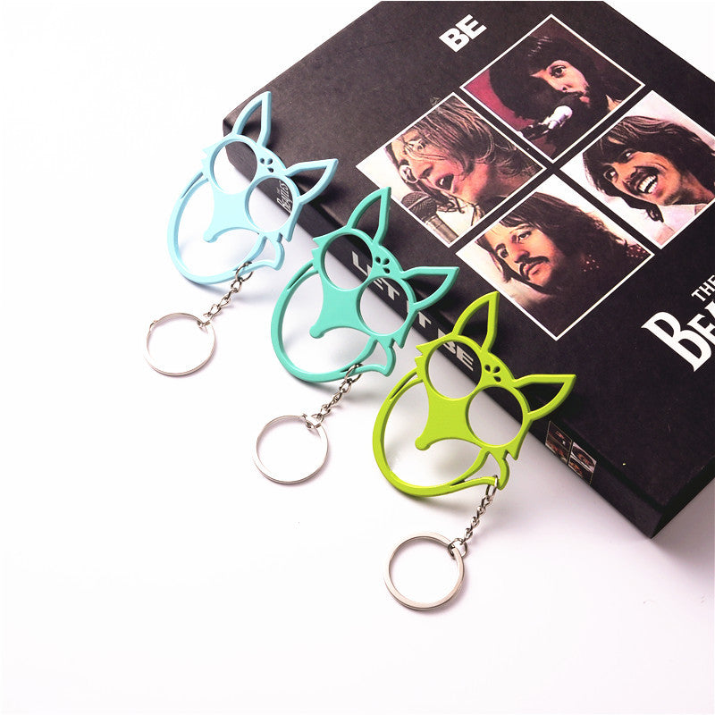 Wholesale Outdoor Fox Metal Pendant Keychain Keychains Accessories ACC-KC-NN001