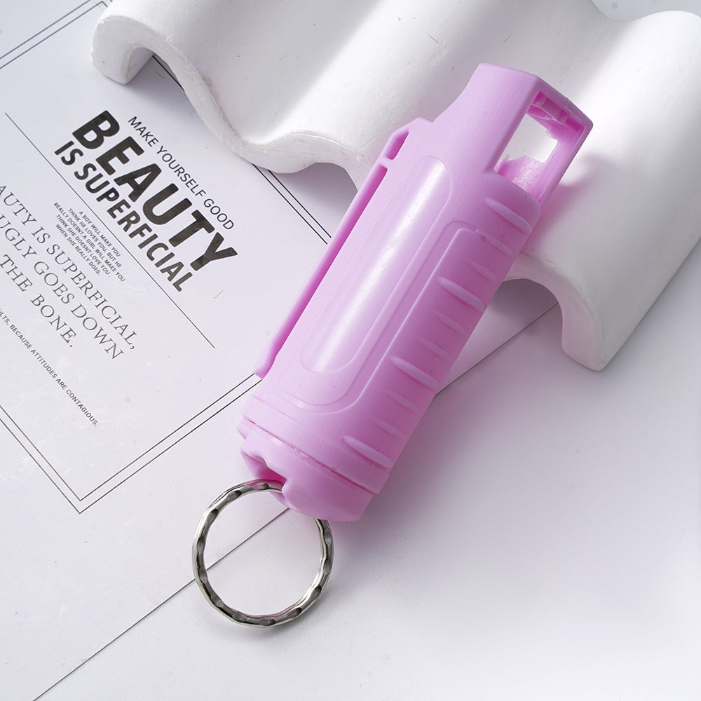 Wholesale Plastic Portable Press Bottle Keychain ACC-KC-ZhiYa013