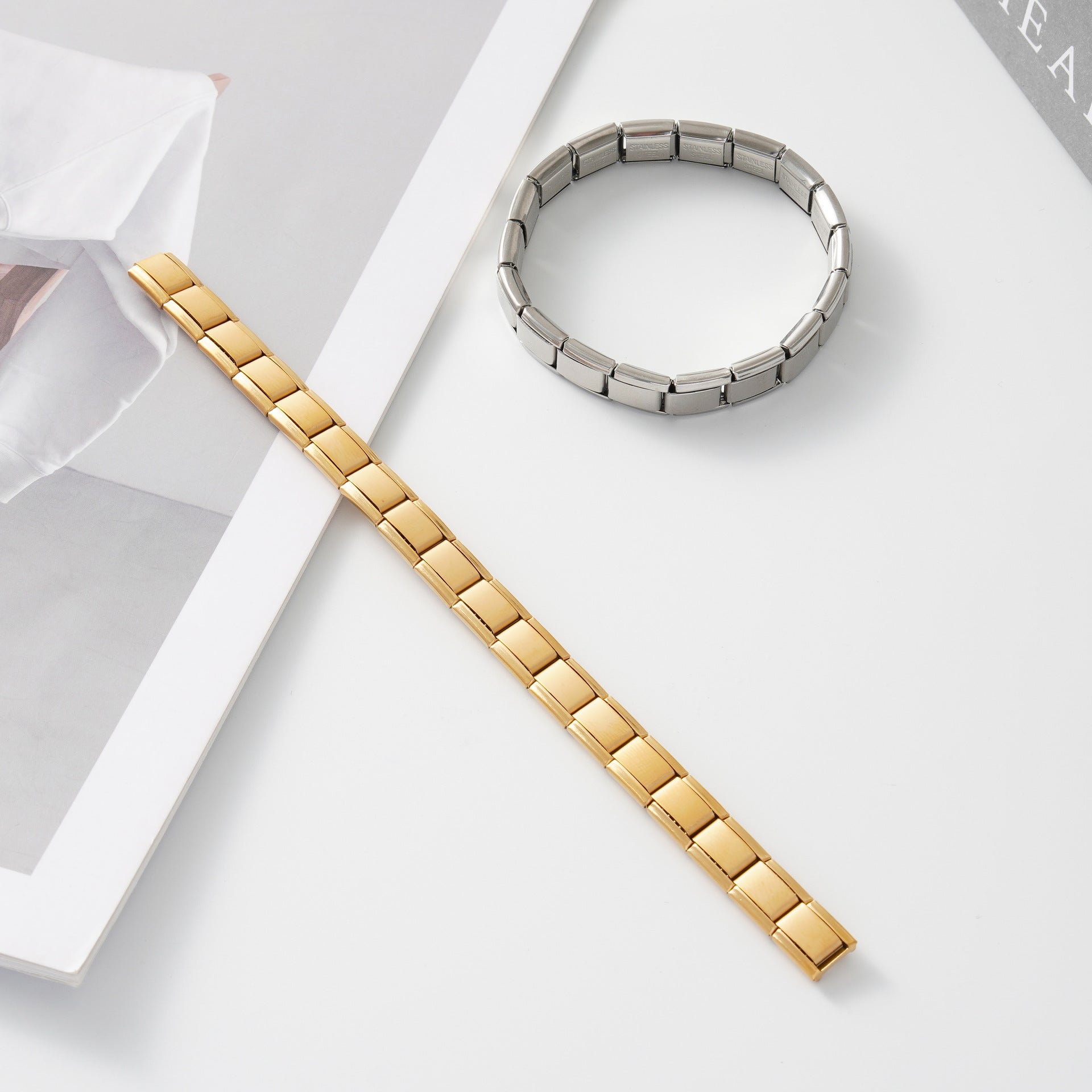 Wholesale Italian Charm Bracelet 9mm DIY Splicing Cute Creative Stainless Steel Composable Bracelet