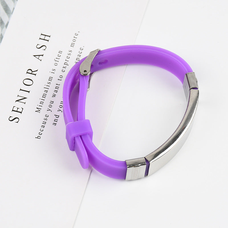 Wholesale Stainless Steel Silicone Bracelet