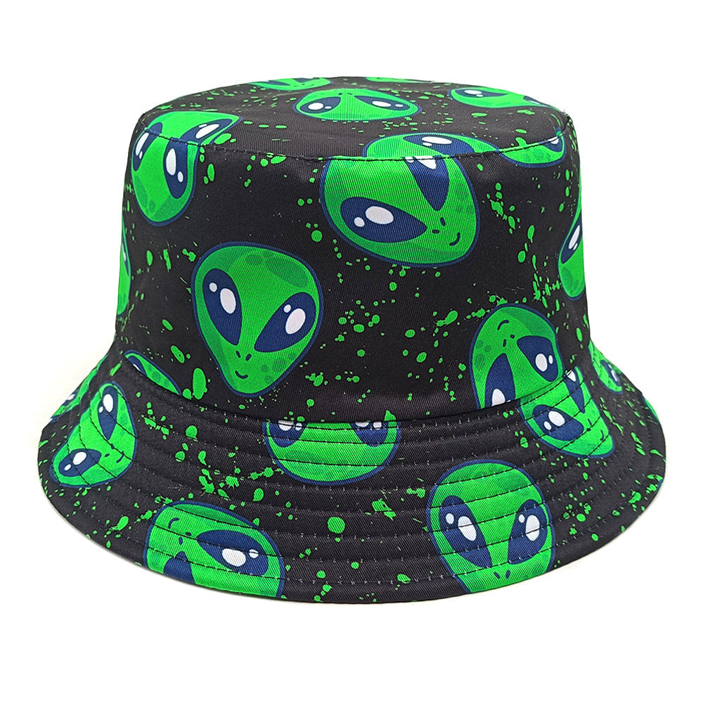 Wholesale Creative Alien Pattern Bucket Hat ACC-HT-ShunMa014