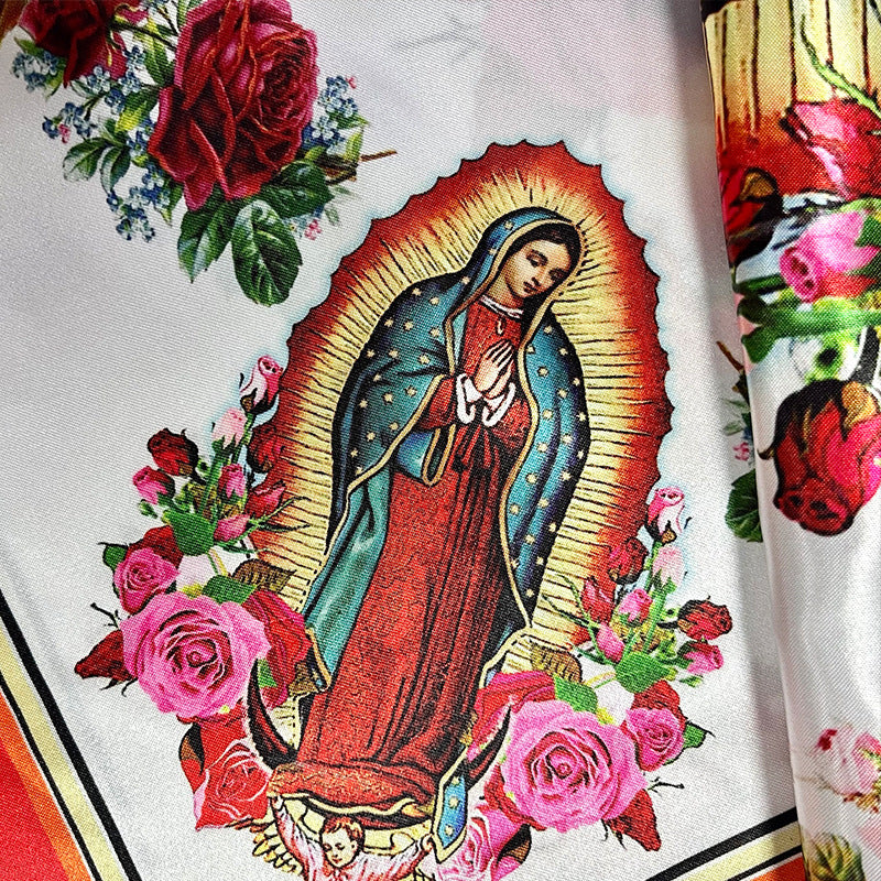 Wholesale  figure element printed square scarf flower 52cm scarf