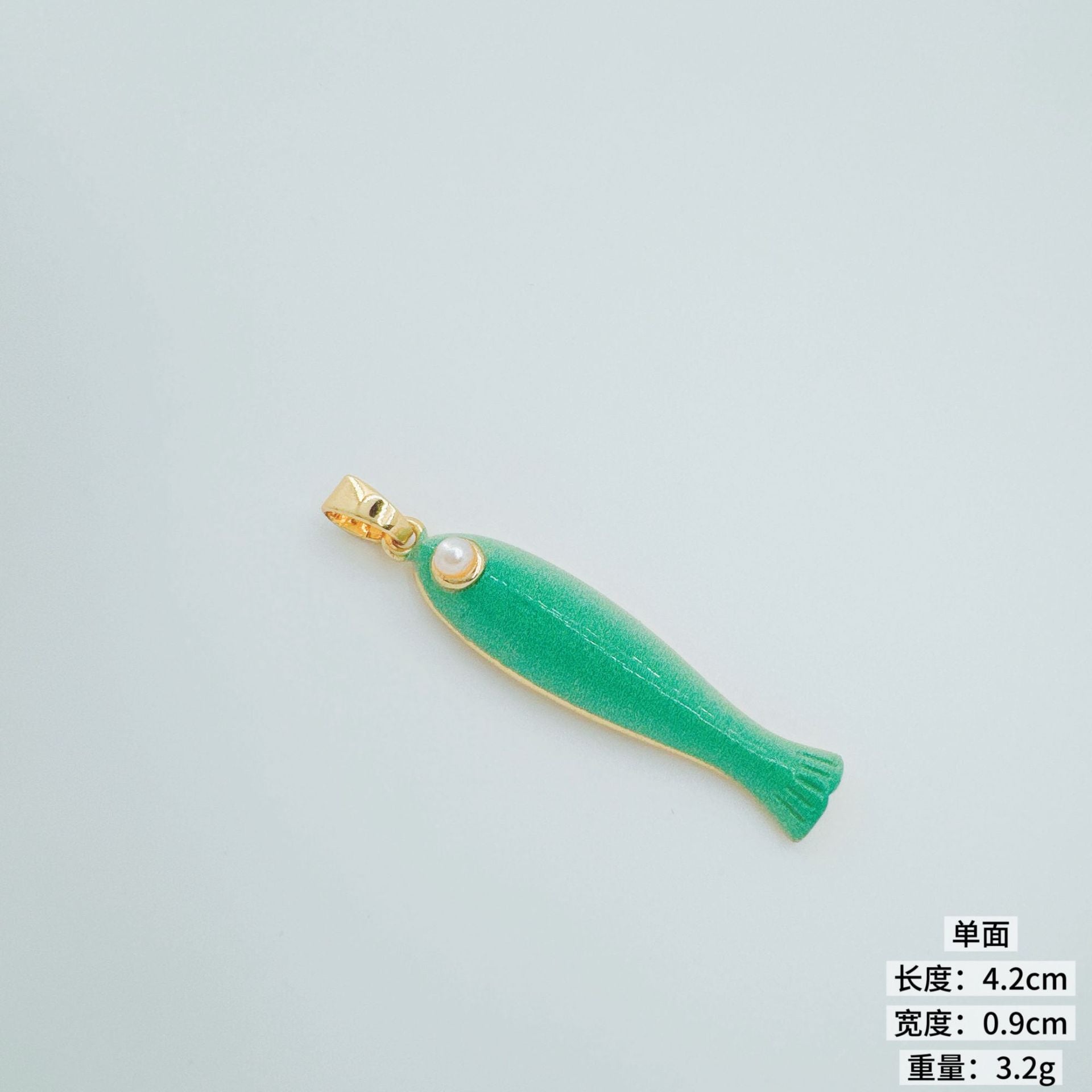 Wholesale Ocean Series Fish Pendant Gold Plated Copper DIY Jewelry Accessory