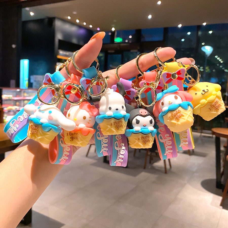 Wholesale Cartoon PVC Soft Glue Cute Keychain ACCVIP-KC-GongZ030