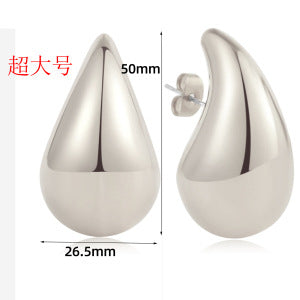 Wholesale  Stainless Steel Water Drop Earrings