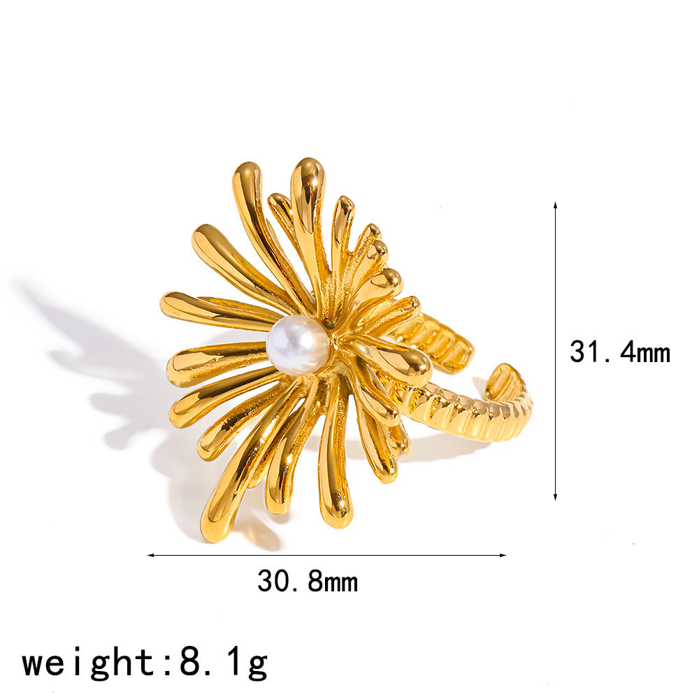 Wholesale Stainless steel ring niche and high-end sense fireworks