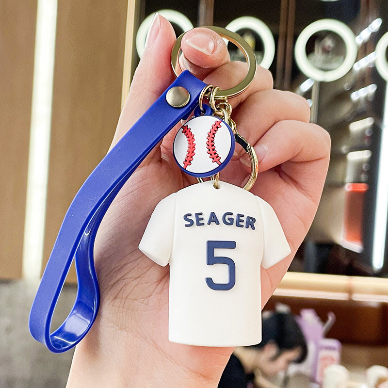 Wholesale Cartoon Jersey PVC Soft Keychain Creative Keychain ACCVIP-KC-XJY001