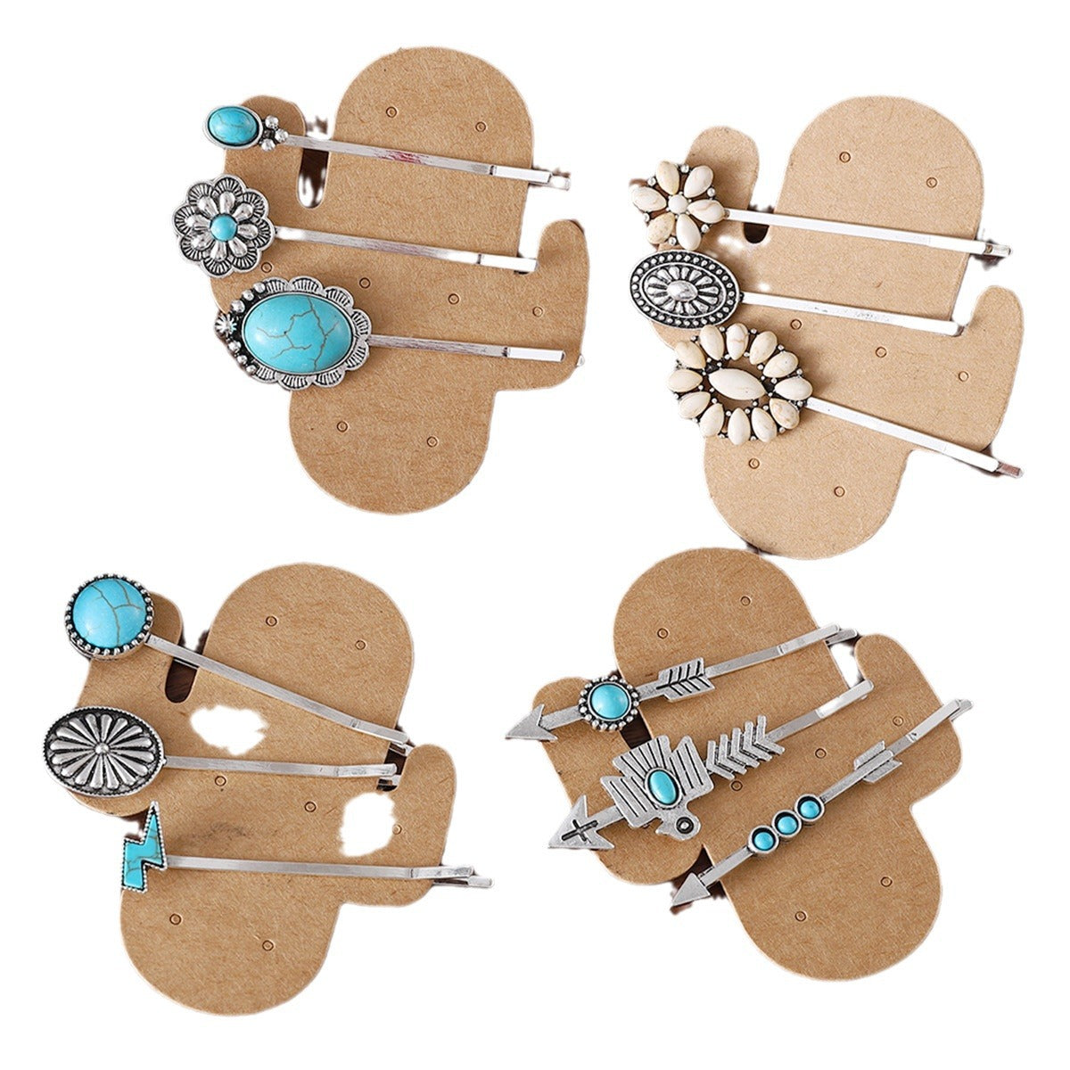 Wholesale  Bohemian Inlaid Turquoise Hairpin suit