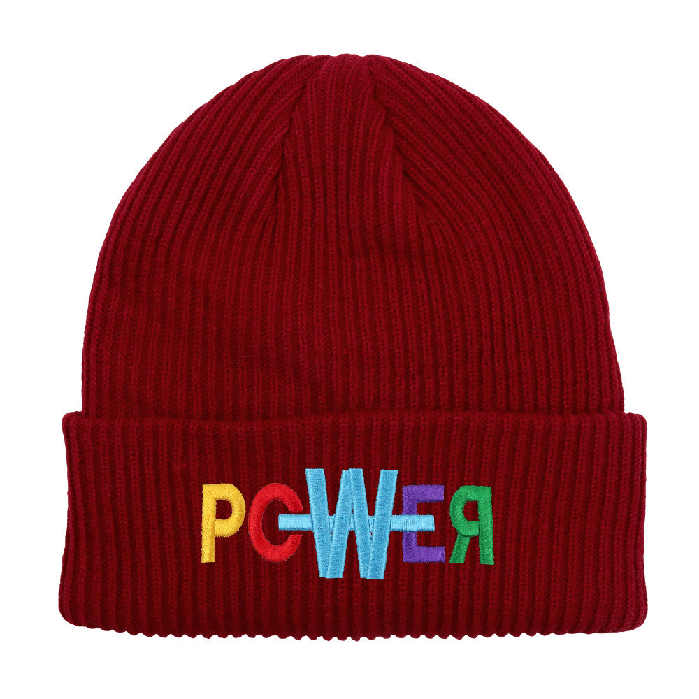 Wholesale embroidered letters wool beanie hat
