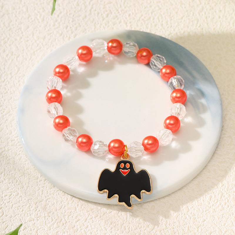 Wholesale  Handmade Beaded Bracelet Pumpkin Ghost Bracelet