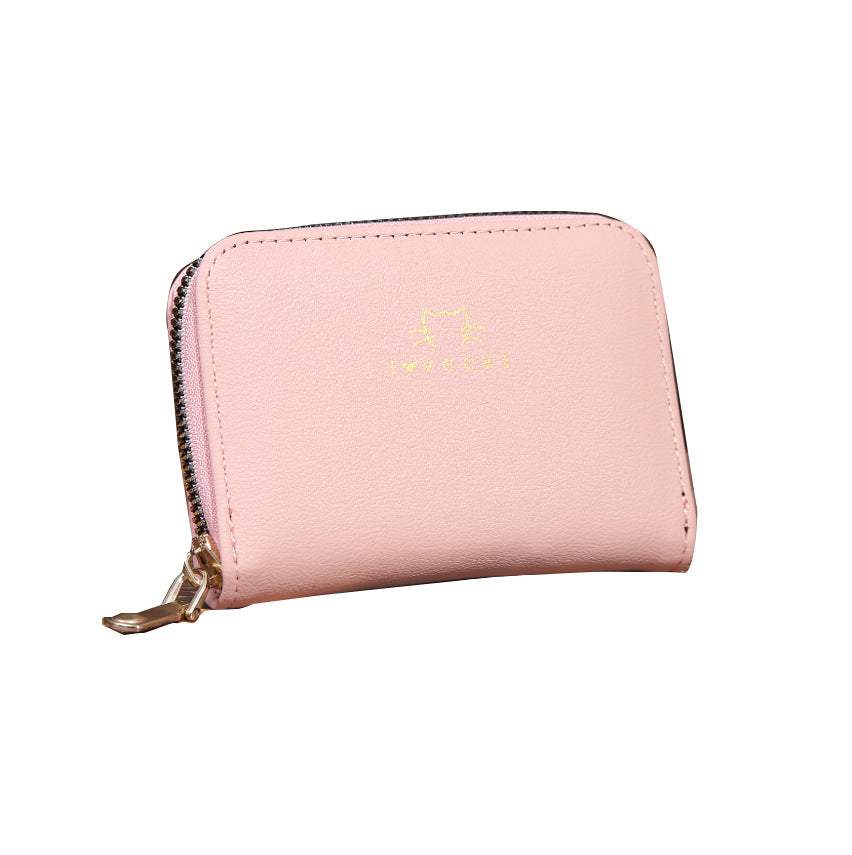 Wholesale Korean Style PU Leather Animal Print Accordion Card Holder Coin Purse Wallet For Women