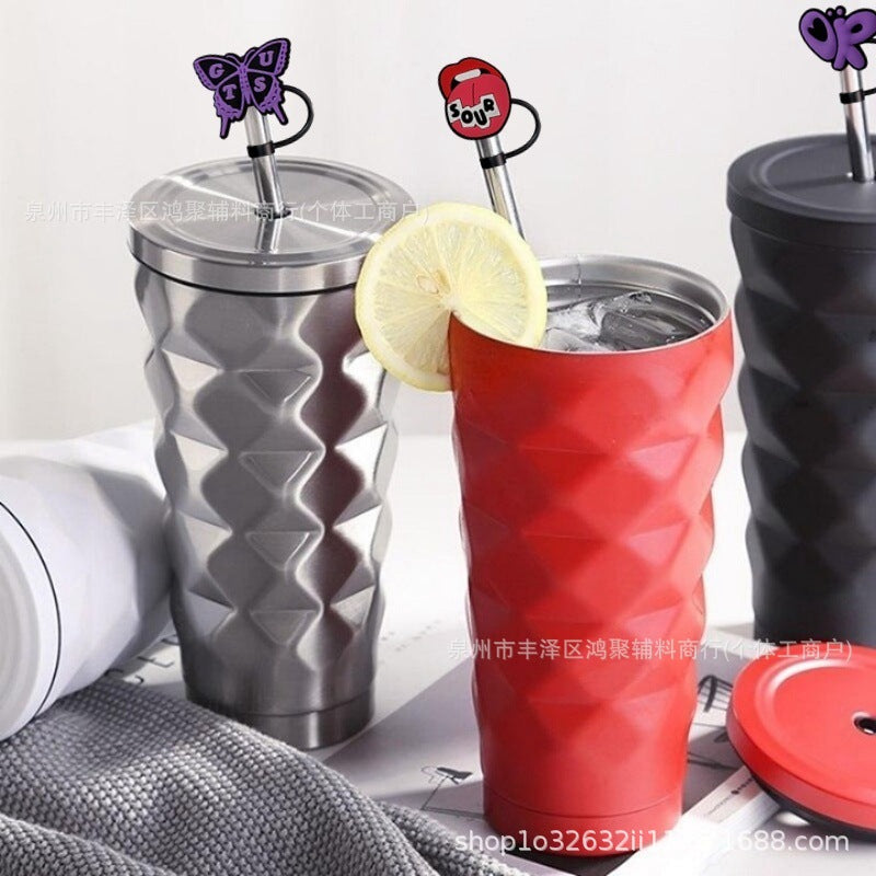 Wholesale Wholesale 10pcs Silicone  Straw Cover Straw Tube Cap