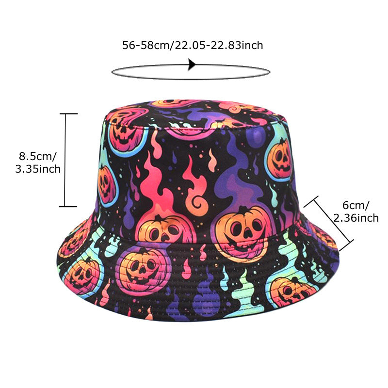 Wholesale  pumpkin pattern  Bucket Hat