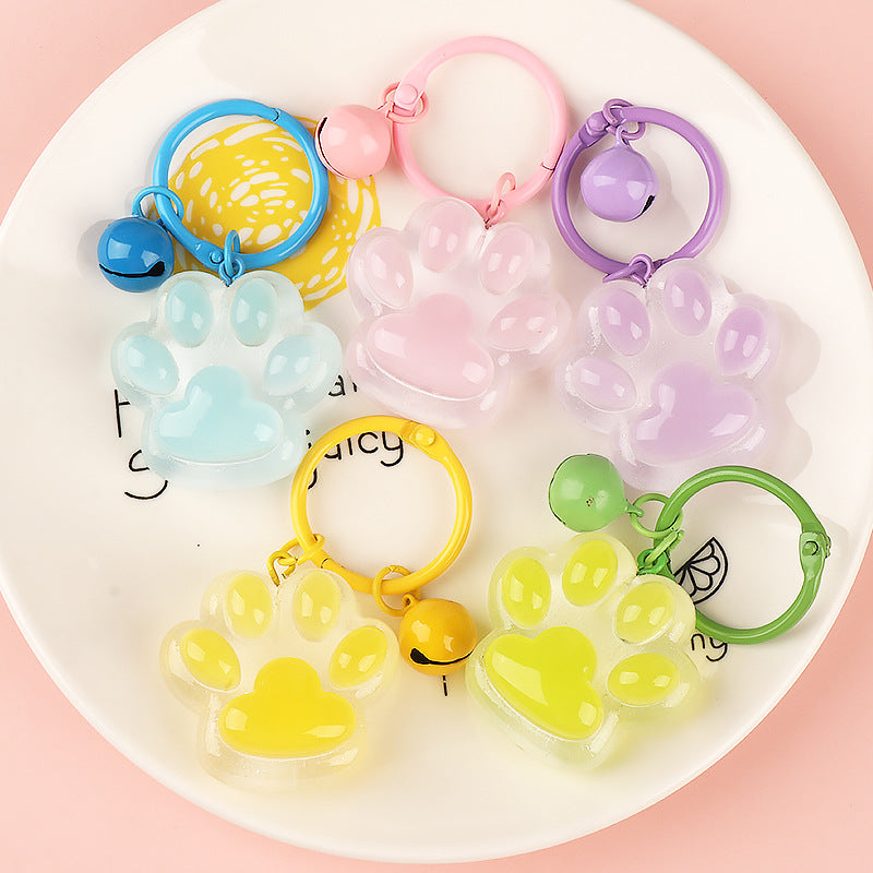 Wholesale Cute Luminous Cat Claw Creative Keychains ACC-KC-YiNian002