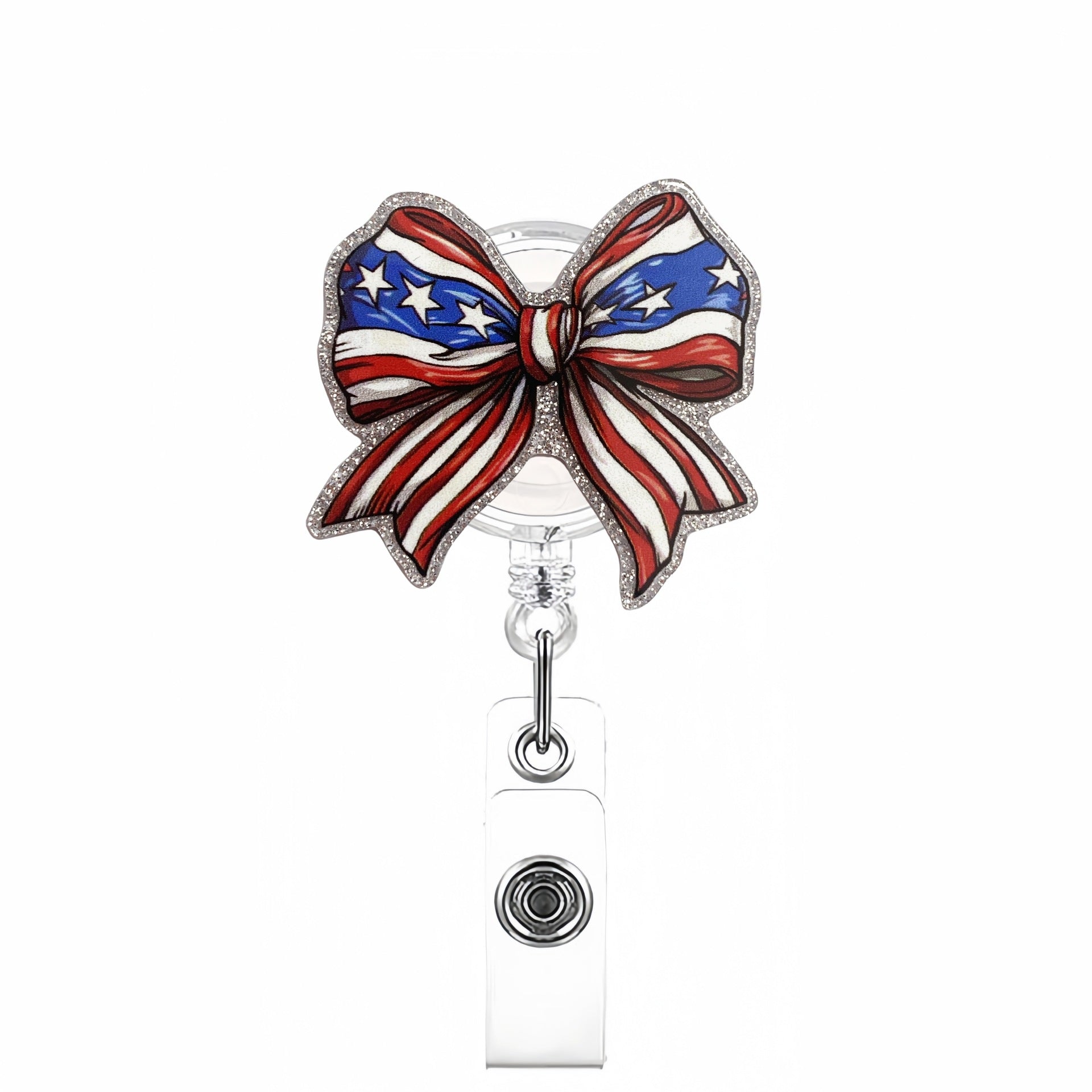 Wholesale Acrylic Badge Reel Keychain with Fun Pattern