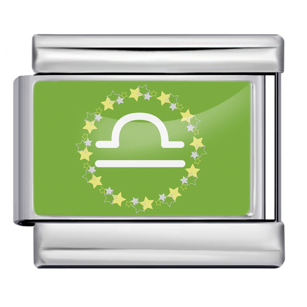 Wholesale Italian Charm Bracelet 9mm DIY 12 Contion Series  Creative Stainless Steel Composable Bracelet