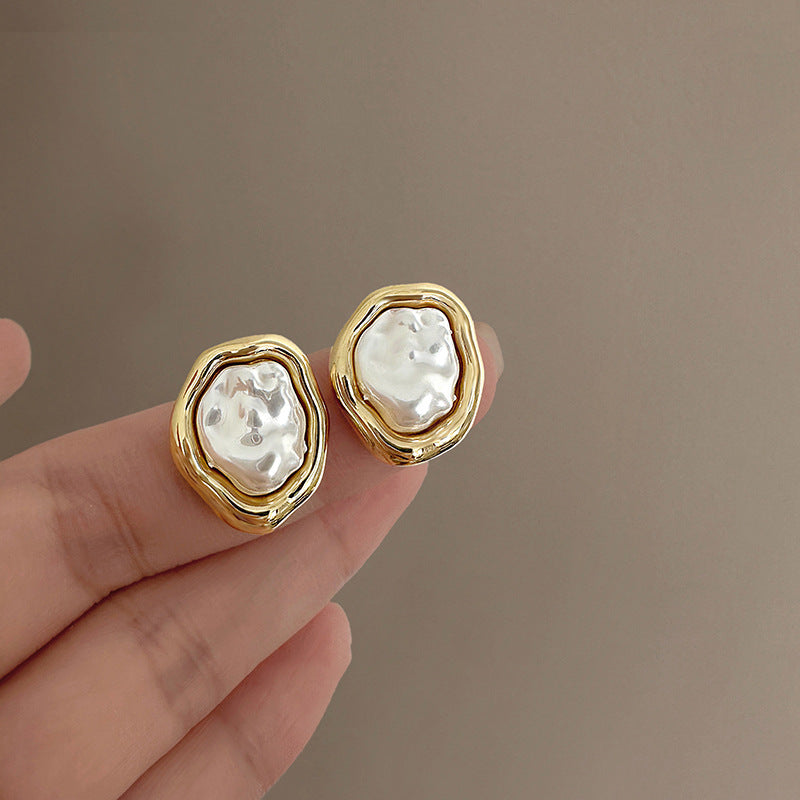 Wholesale Baroque Pearl Flower Tassel Earrings ACC-ES-Fengm002