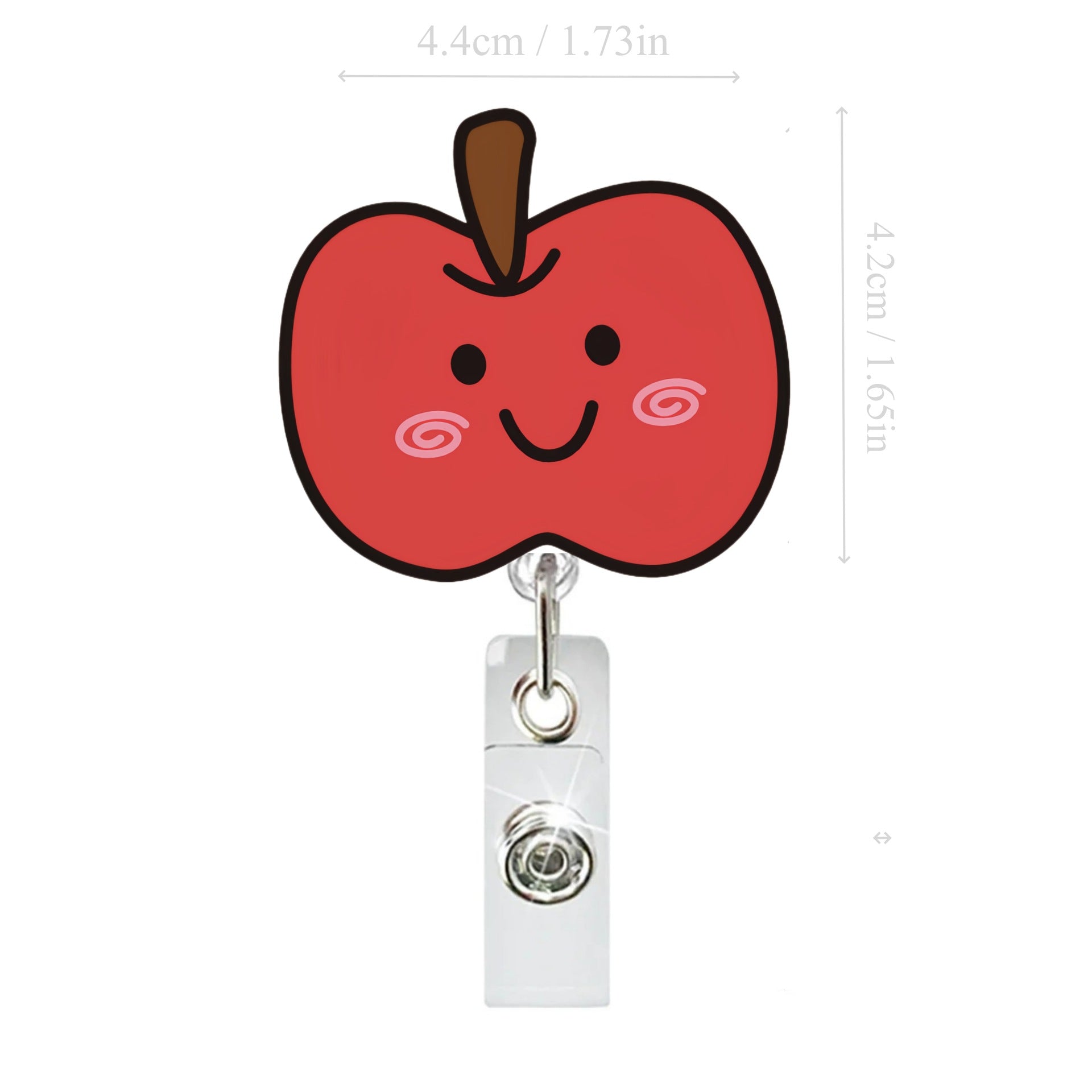 Wholesale Christmas Fun Acrylic Retractable Keychain Badge Reels