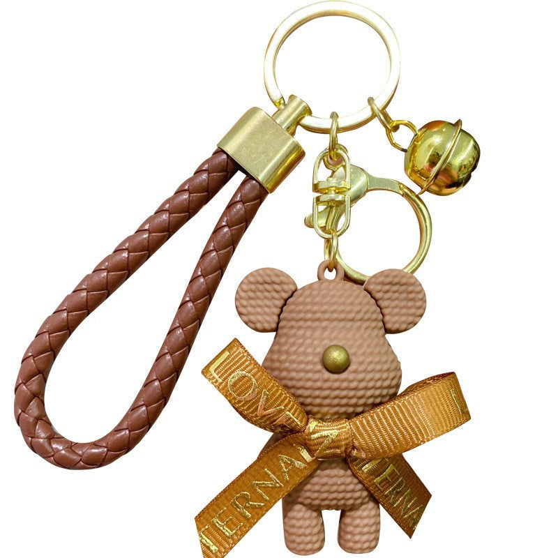 Wholesale Bow Bear PVC Soft Keychain Cute Keychain ACC-KC-YiDa004
