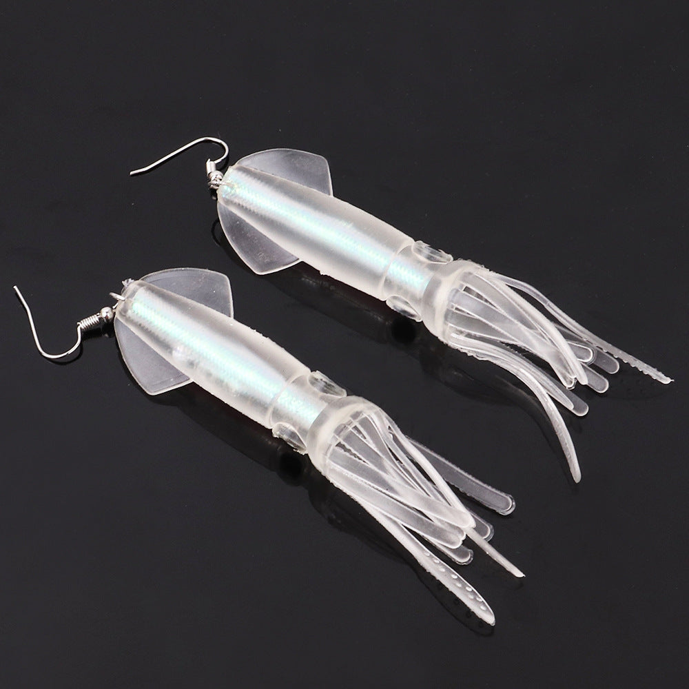 Wholesale squid squid pendant earrings