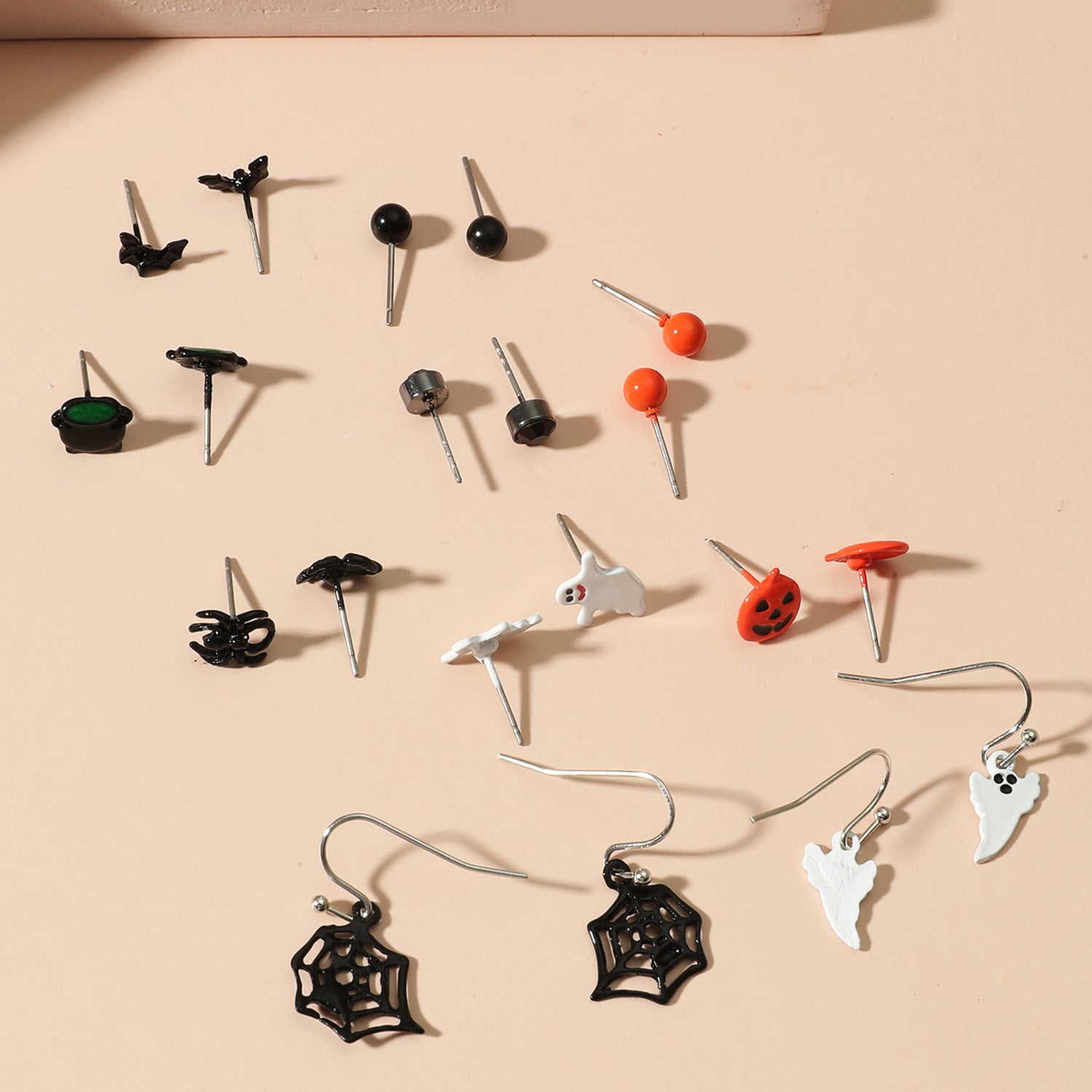 Wholesale  Ghost Skull Earring Set - Retro Alloy Pumpkins &  s - Fashion Accessory for Party Wear