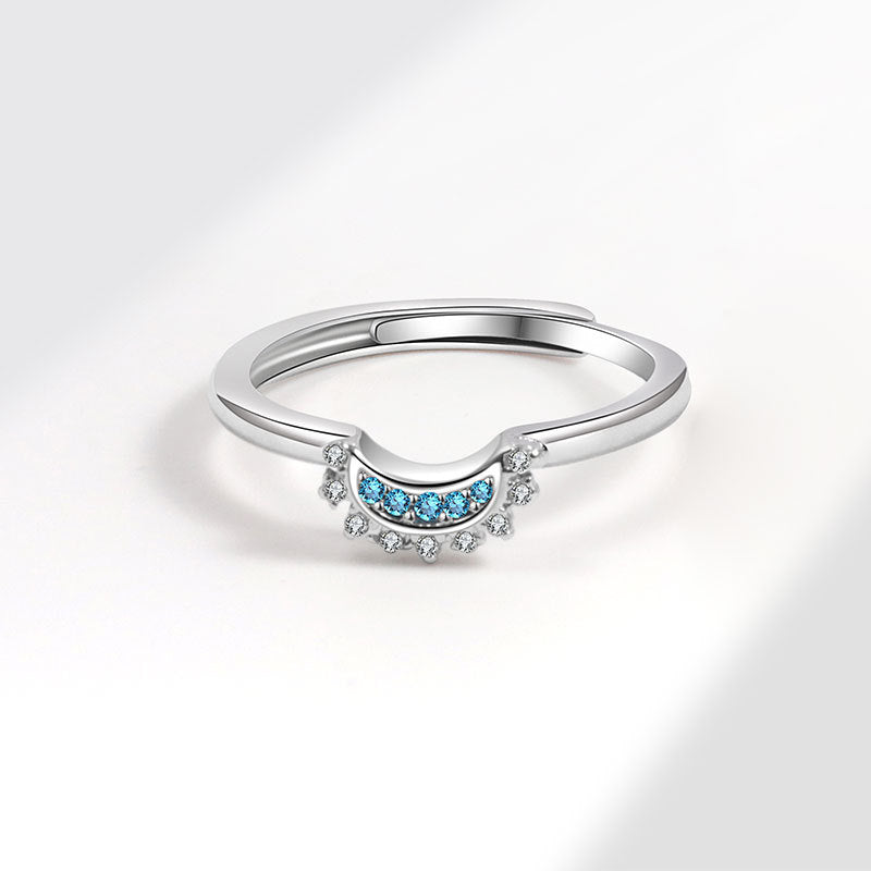 Wholesale Sun and Moon Stackable Celestial Couple Rings Rings Set ACC-RS-YJY006