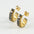 Wholesale  titanium steel U-shaped zircon full diamond earrings