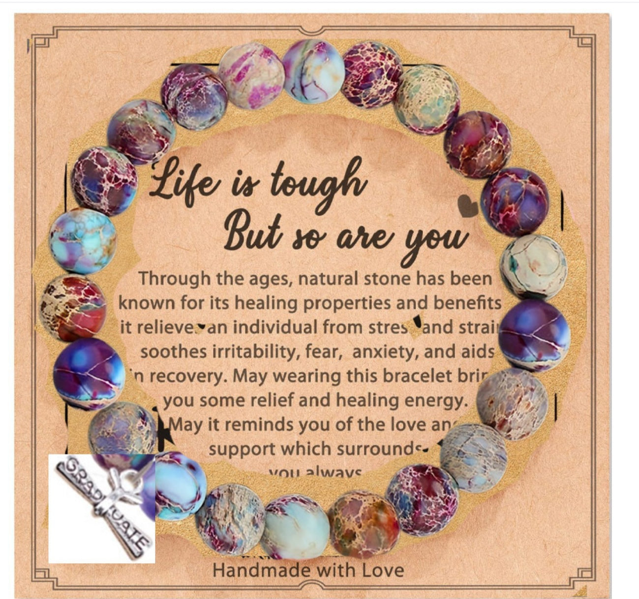 Wholesale Handmade Imperial Stone Compass Beaded Bracelet ACC-BT-zhixiang004